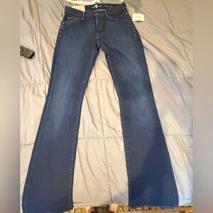 7 For All Mankind Kimmie Bootcut Jeans Size 27 Dark Wash NWT